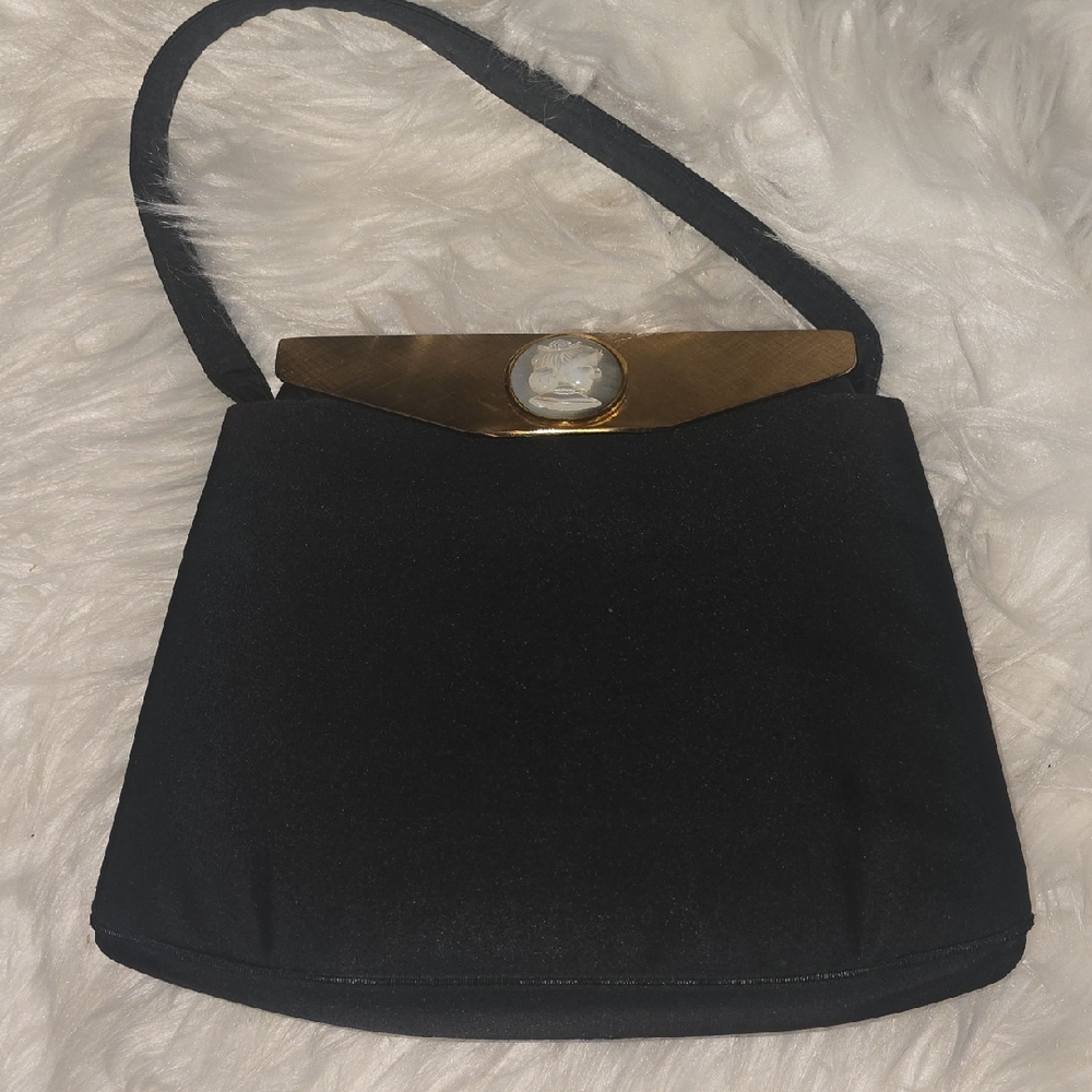 Vintage BB Berger Evening Bag w Cameo